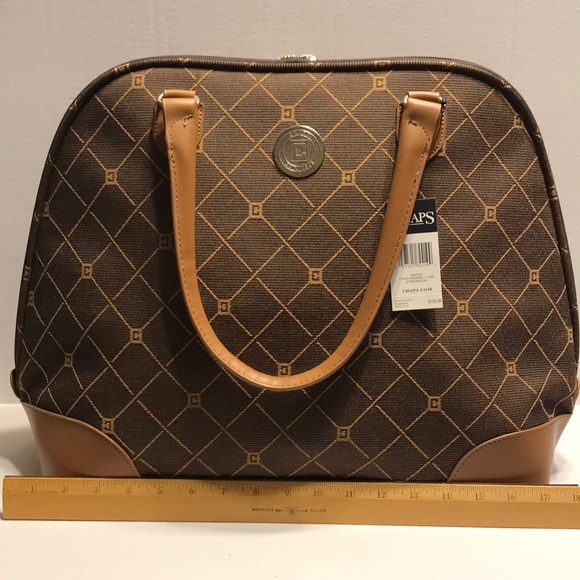 NWT Chaps travel tote Brown/tan - Picture 3 of 6